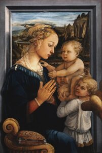Lire la suite à propos de l’article LIPPI, Vierge à l’enfant avec deux anges