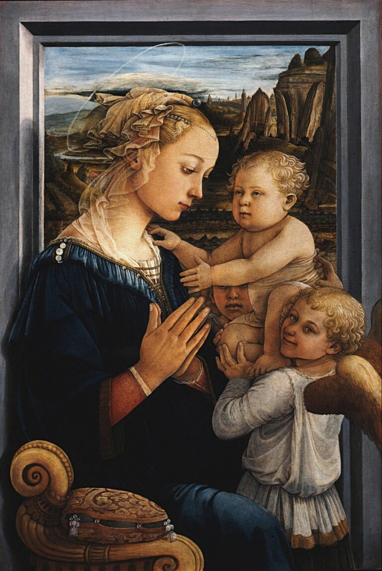 Lire la suite à propos de l’article LIPPI, Vierge à l’enfant avec deux anges