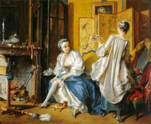 Lire la suite à propos de l’article BOUCHER, FEMME AJUSTANT SA JARRETIÈRE